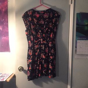 Angie cut out large floral dress